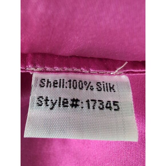 Fumblin Foe Tank Top Women S Pink Ombre Silk Chain Embelished Whimsical Festival - Picture 8 of 10